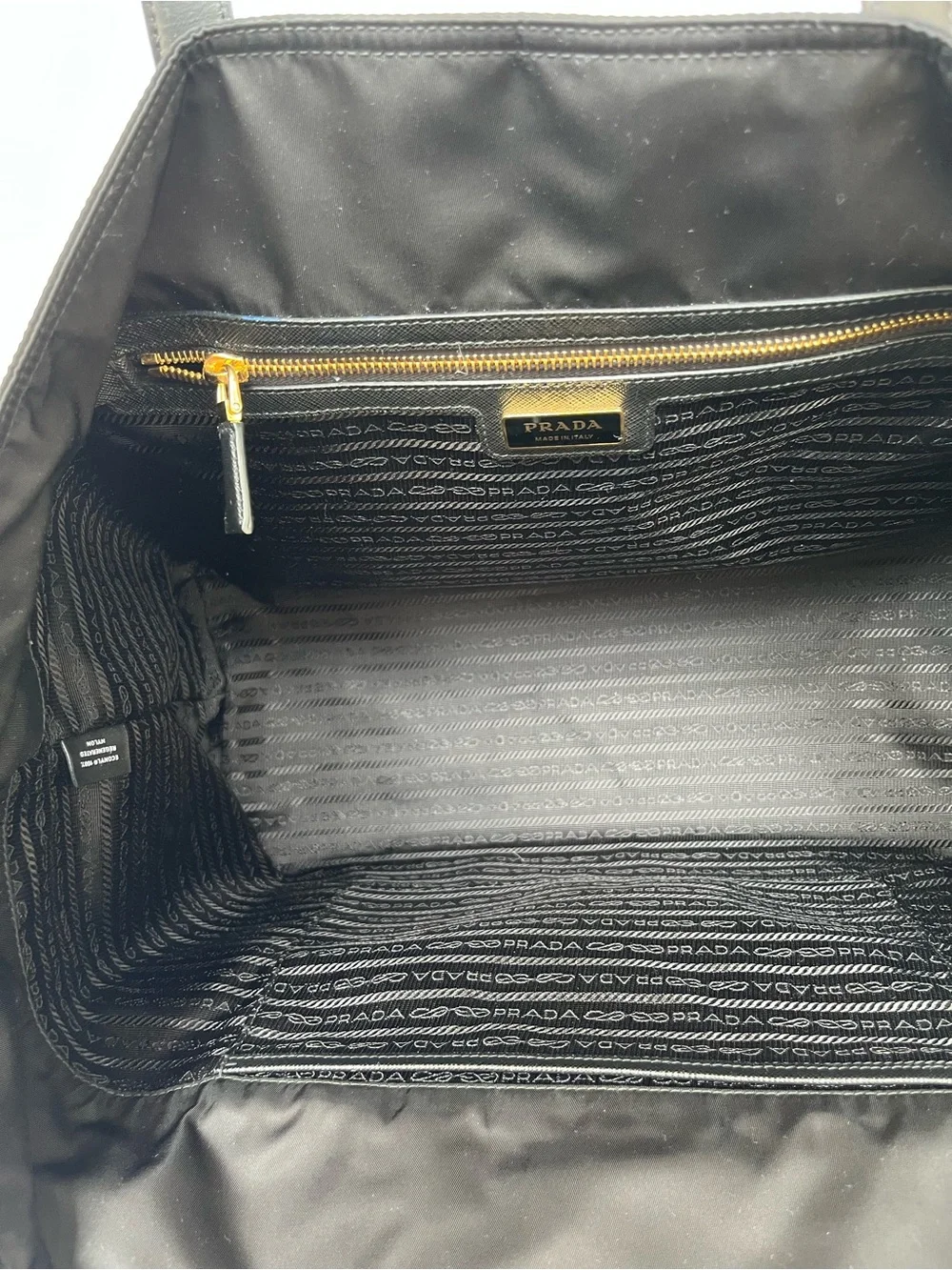 Prada Black 1978 Re-Edition Nylon Shopping Tote Bag - Prada